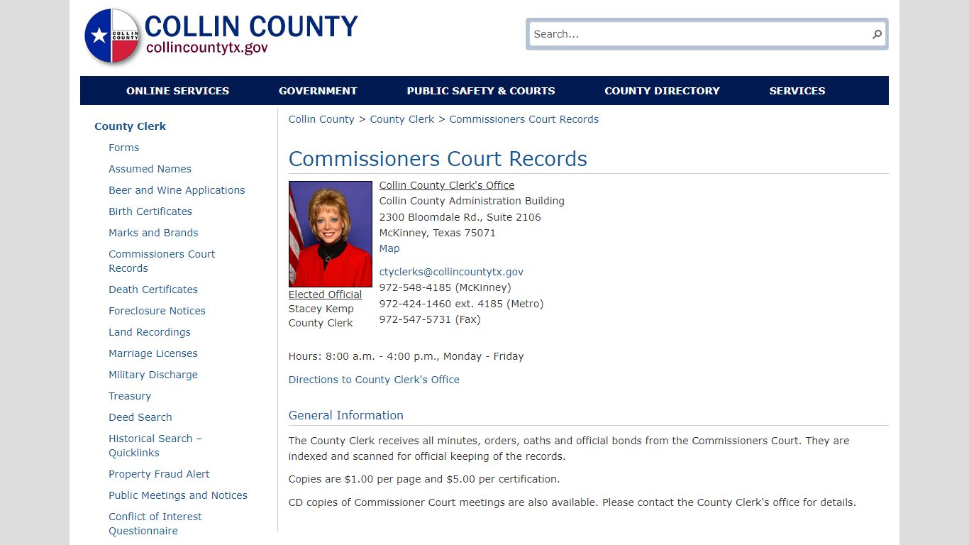 County Clerk - collincountytx.gov