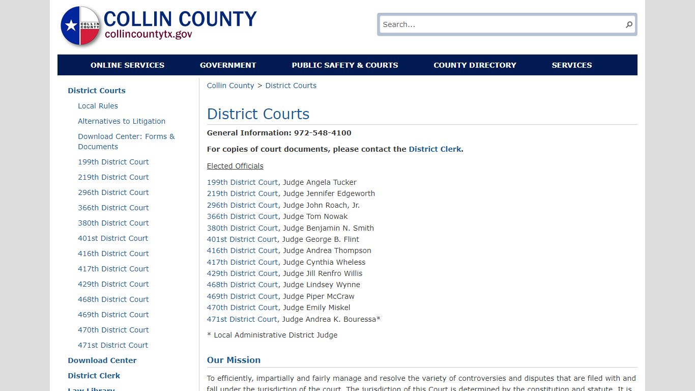 District Courts - collincountytx.gov
